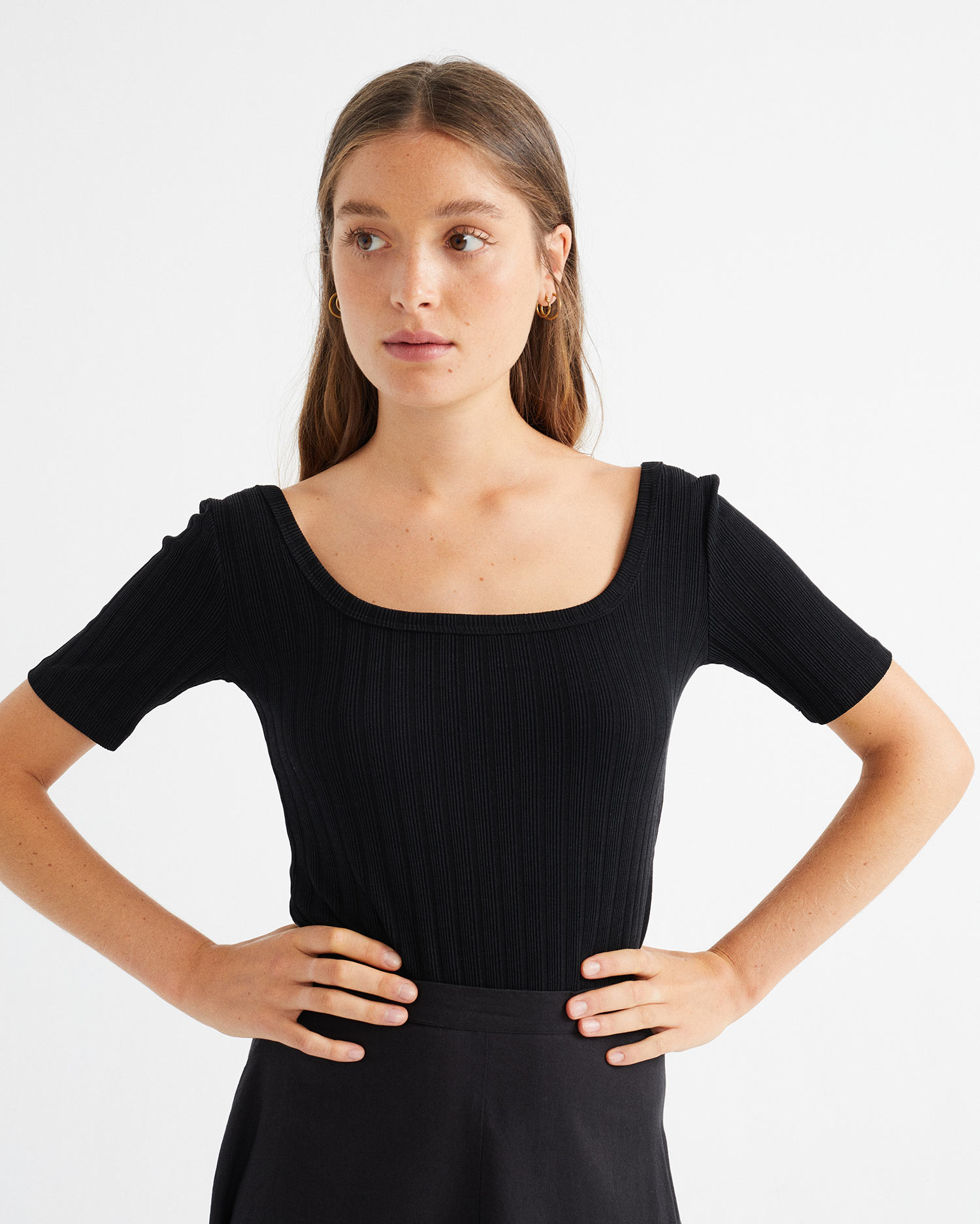 T-shirt noir - Trash Sunflower de Thinking MU 2