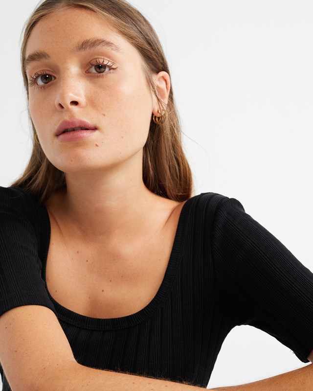 T-shirt noir - Trash Sunflower de Thinking MU 5