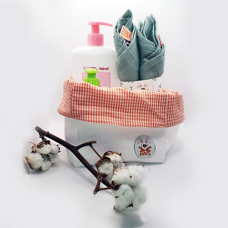 panier de rangement pour enfant bio papate