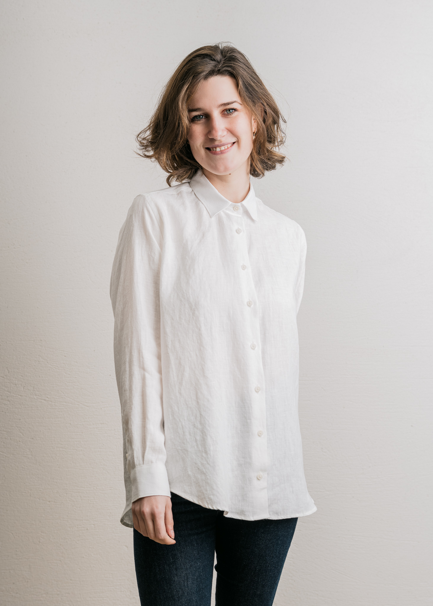 CHEMISE ESSENTIELLE EN LIN - Blanche 2