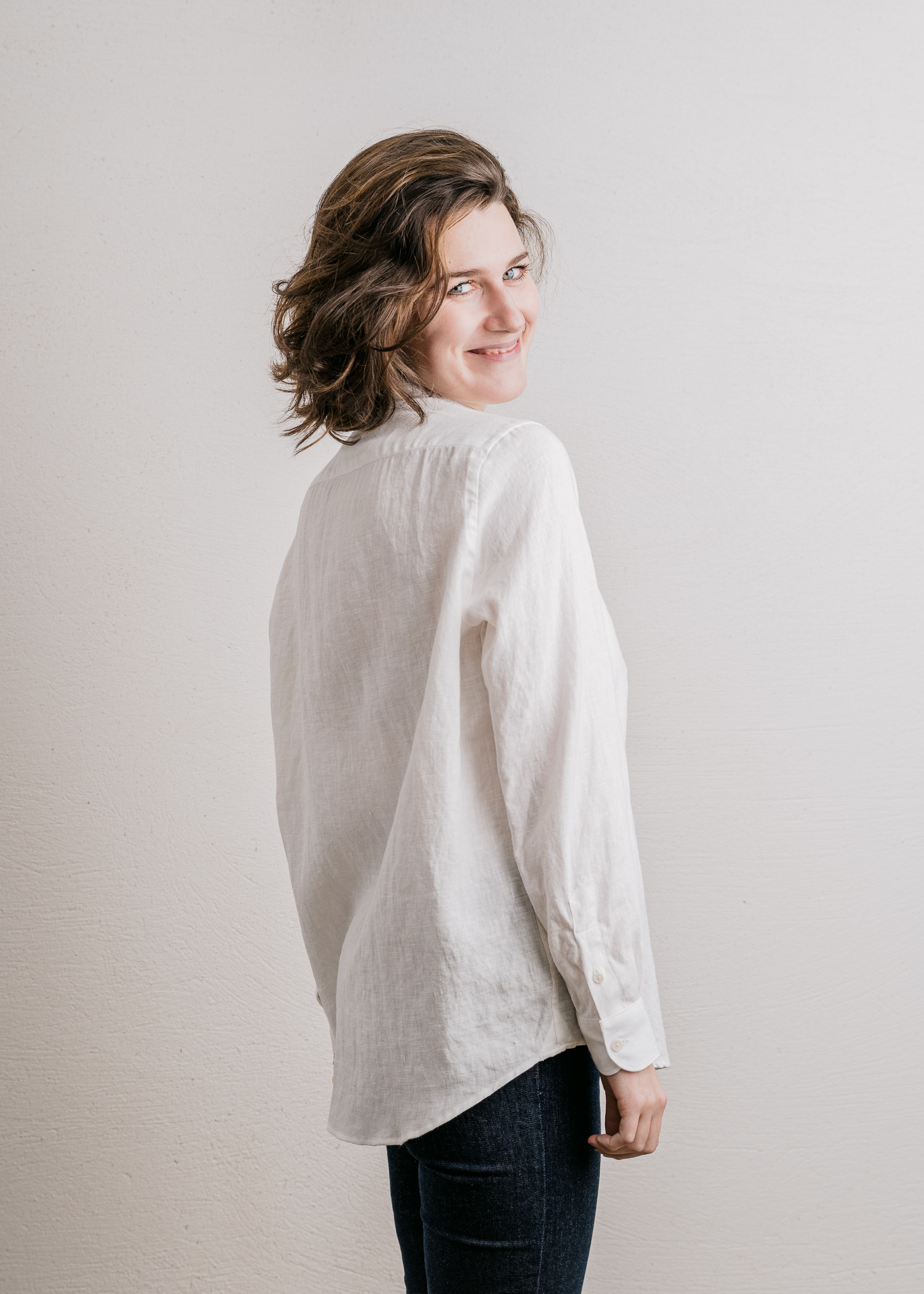 CHEMISE ESSENTIELLE EN LIN - Blanche 3