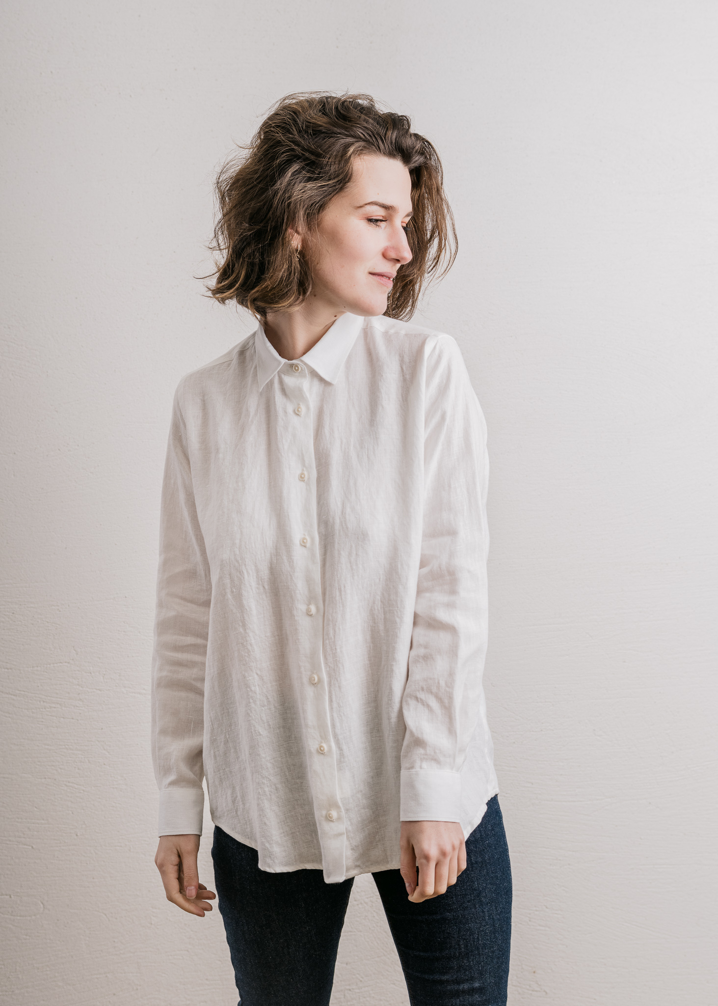 CHEMISE ESSENTIELLE EN LIN - Blanche 4