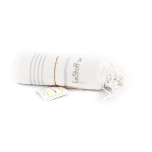 Fouta Argenti Bianco en coton bio