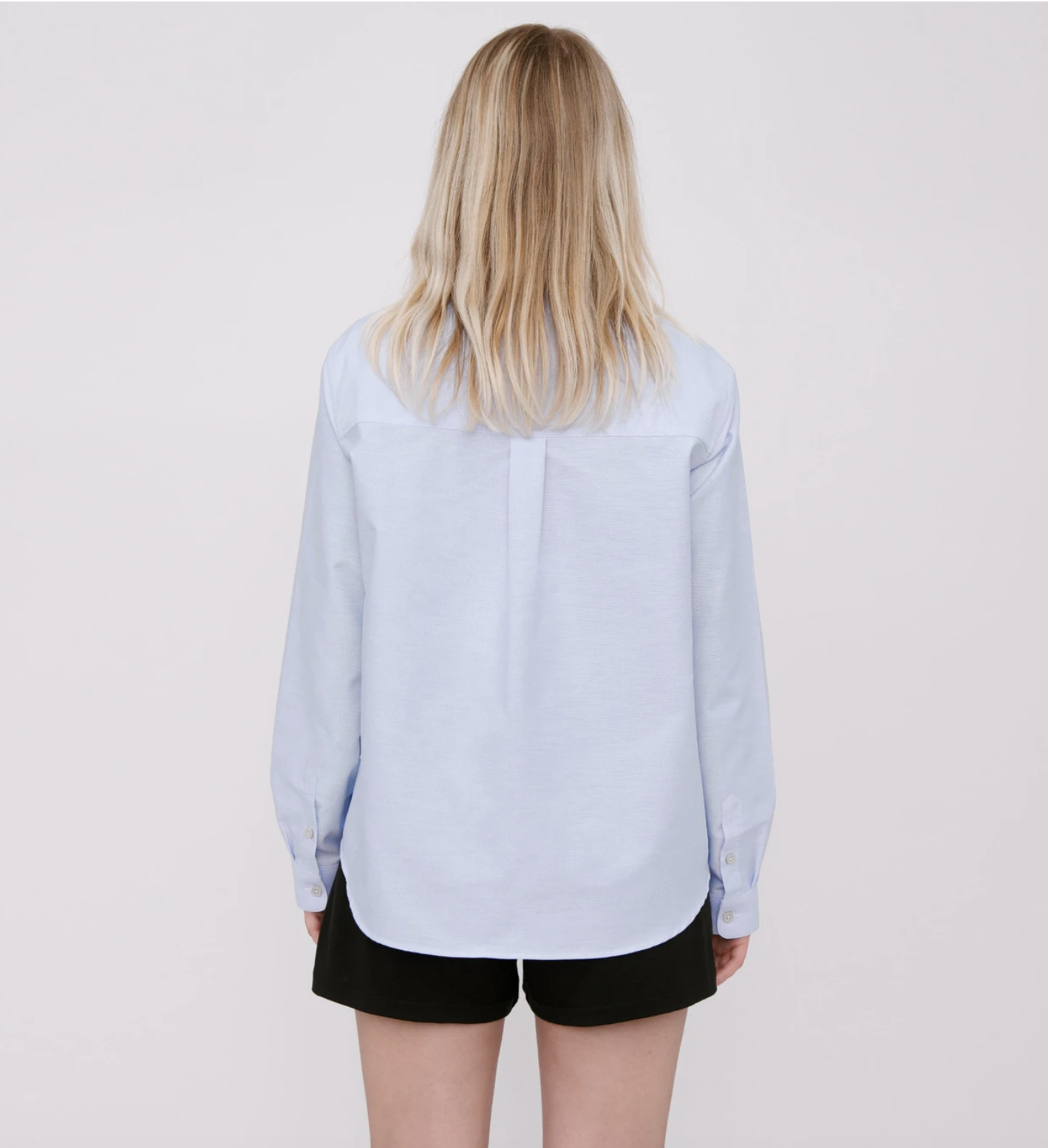 Chemise Oxford bleue ciel - Organic Basics 4