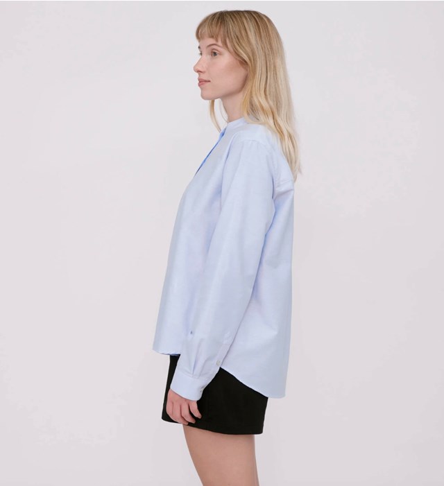 Chemise Oxford bleue ciel - Organic Basics 3
