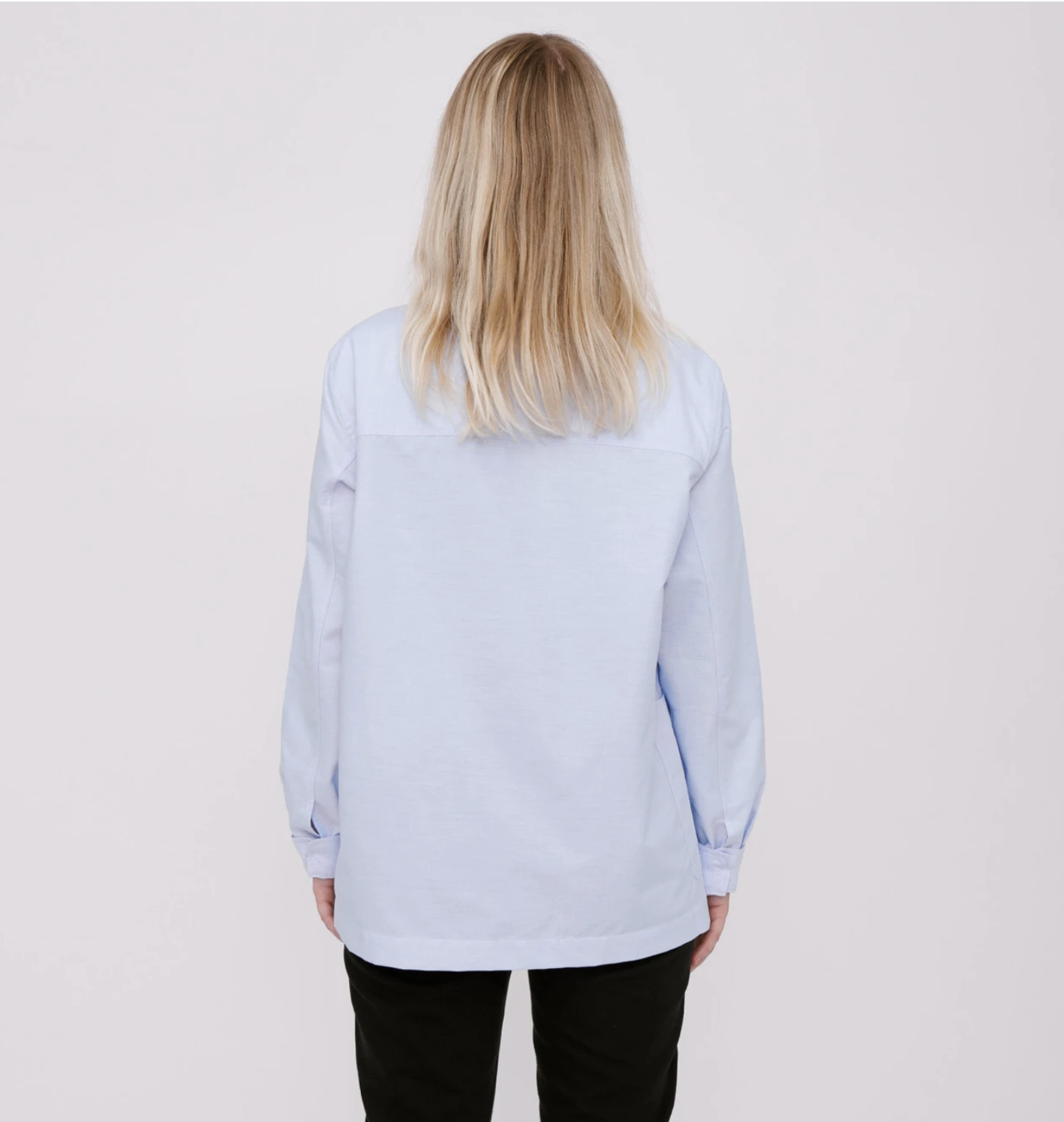 Chemise-veste Oxford bleue ciel - Organic Basics 3