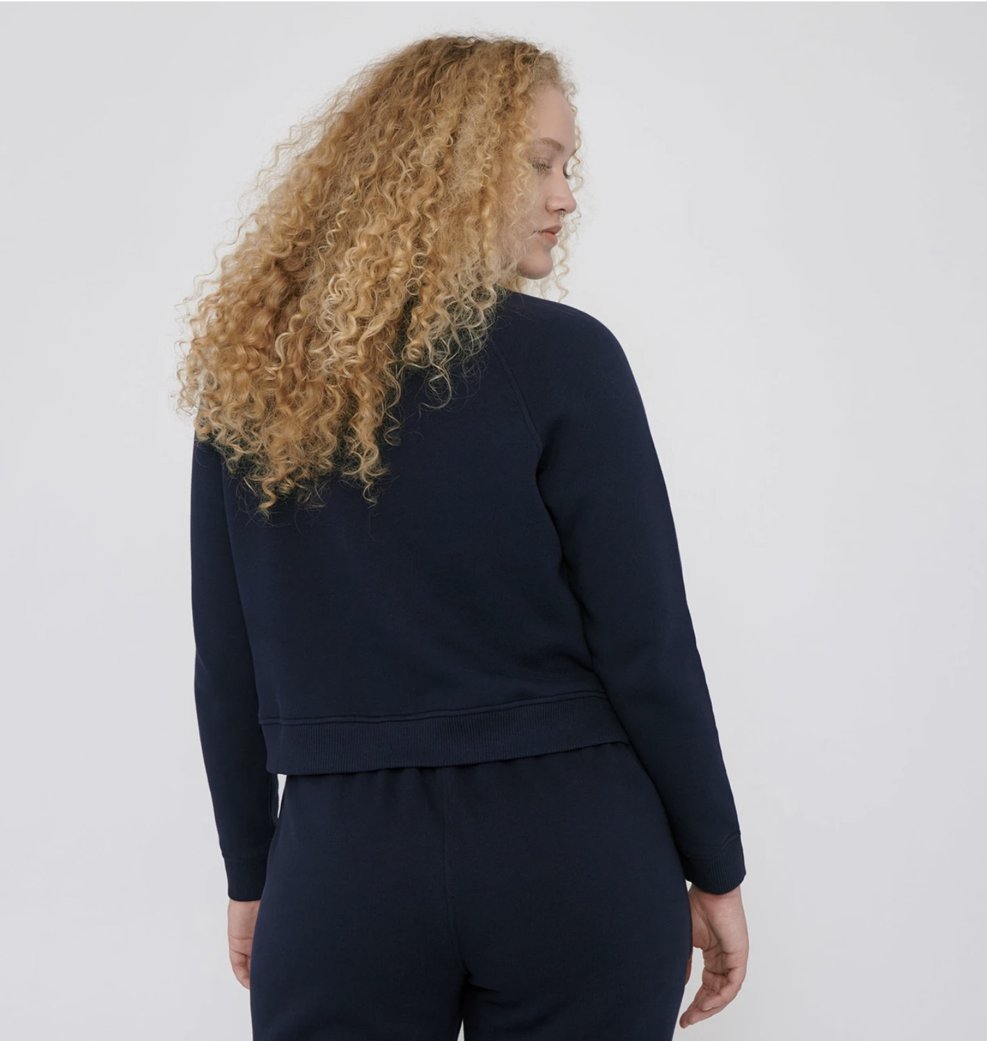 Sweat-shirt court navy - Organic Basics 4