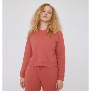 Sweat-shirt court corail - Organic Basics