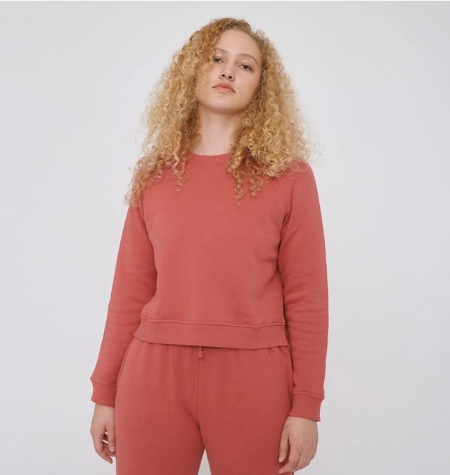 Sweat-shirt court corail - Organic Basics 2