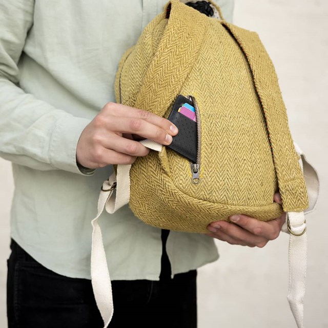 sac à dos éthique en chanvre upcyclé - Aja Curry
