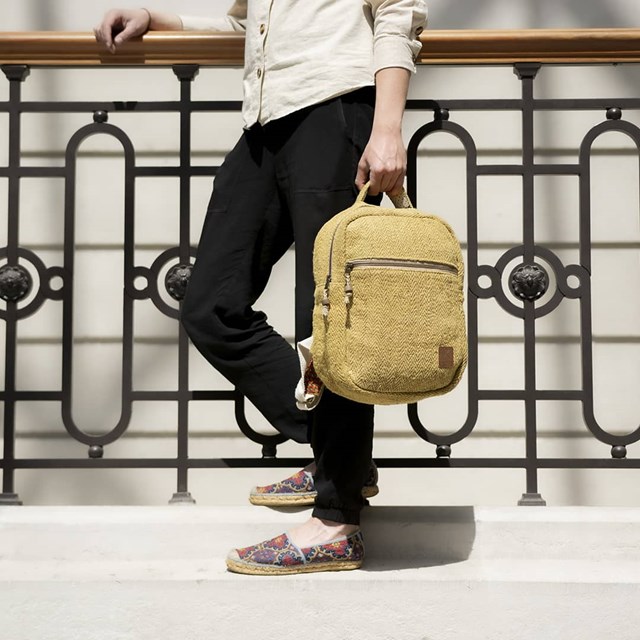 sac à dos éthique en chanvre upcyclé - Aja Curry