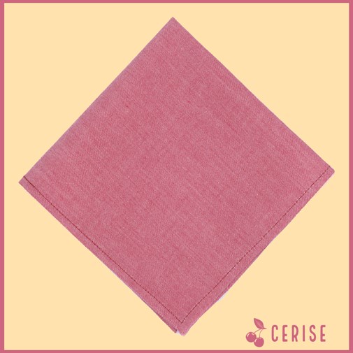 Cerise - Mouchoir Extra Doux en Coton Bio