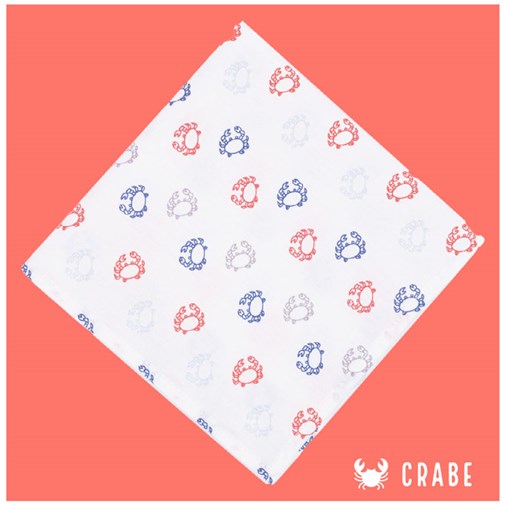 Crabe - Mouchoir en Coton Bio