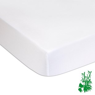 Lot de 2 Alèses lit bébé 60x120 cm éponge Bambou + PU imperméable 