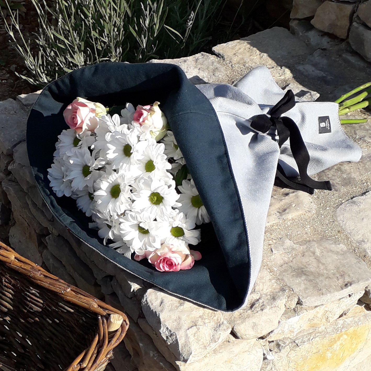 Cône à fleurs - Bleu gris / Vert nori 8