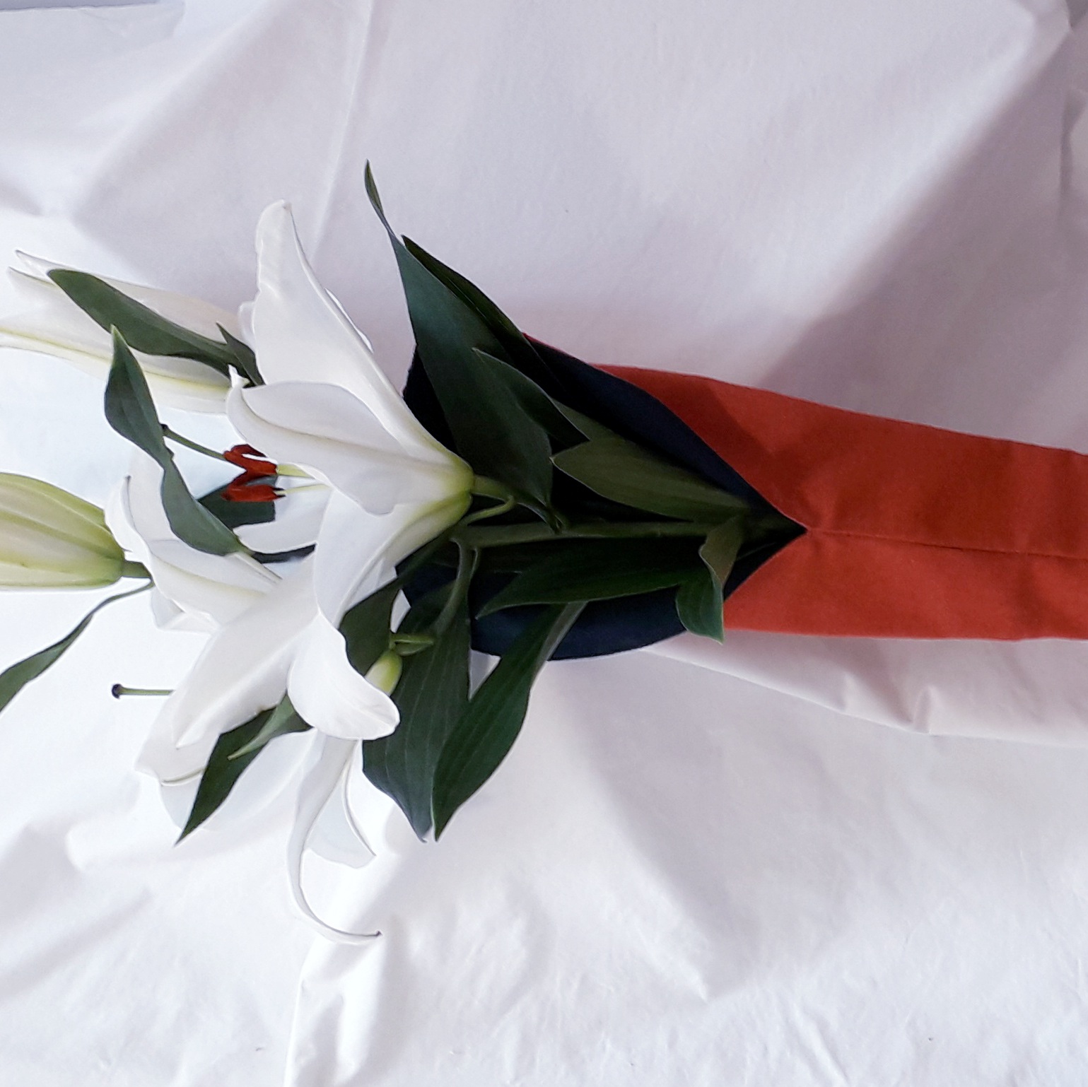 Cône à fleurs - Orange rouille / Vert nori 3