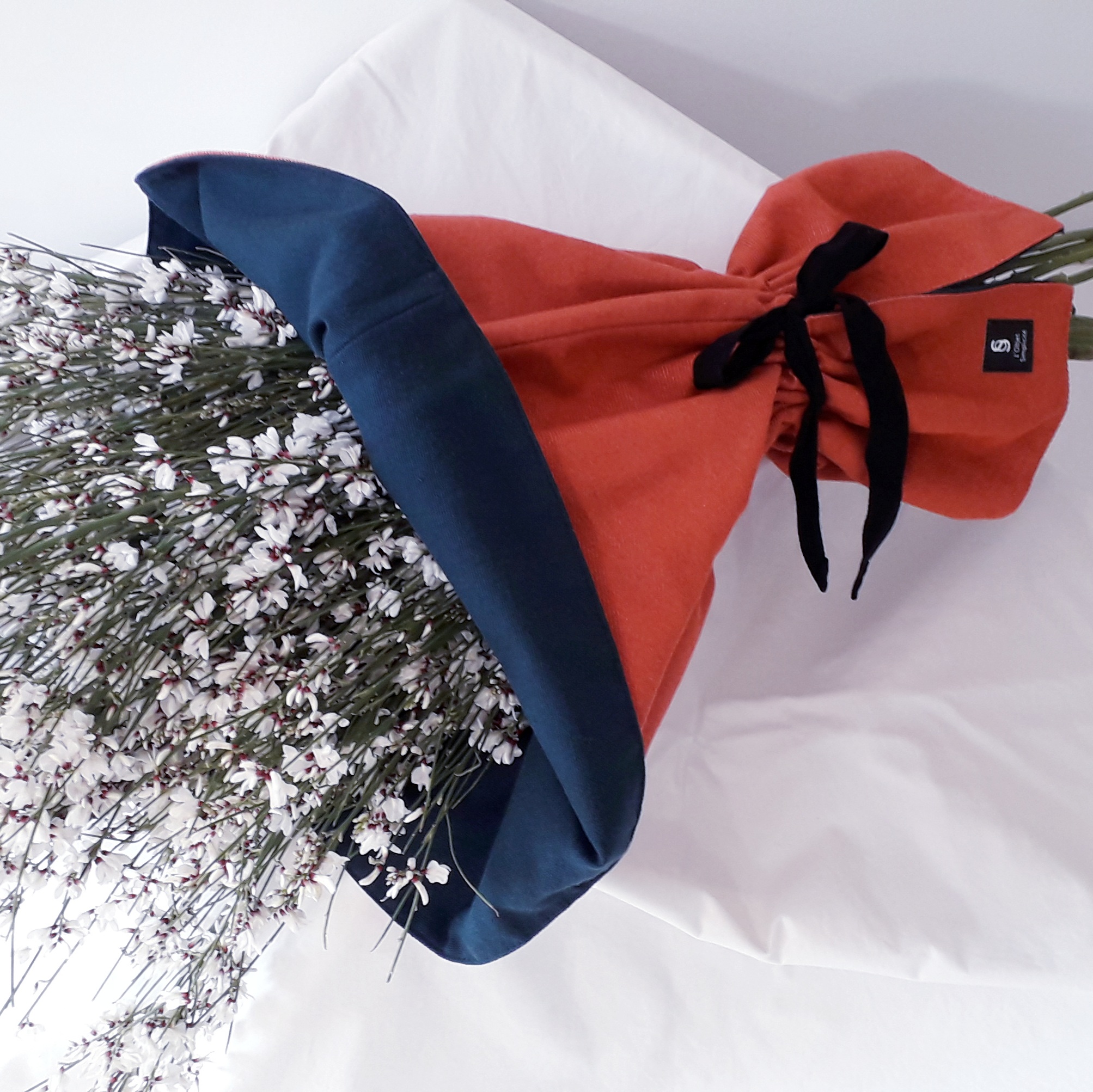 Cône à fleurs - Orange rouille / Vert nori 5