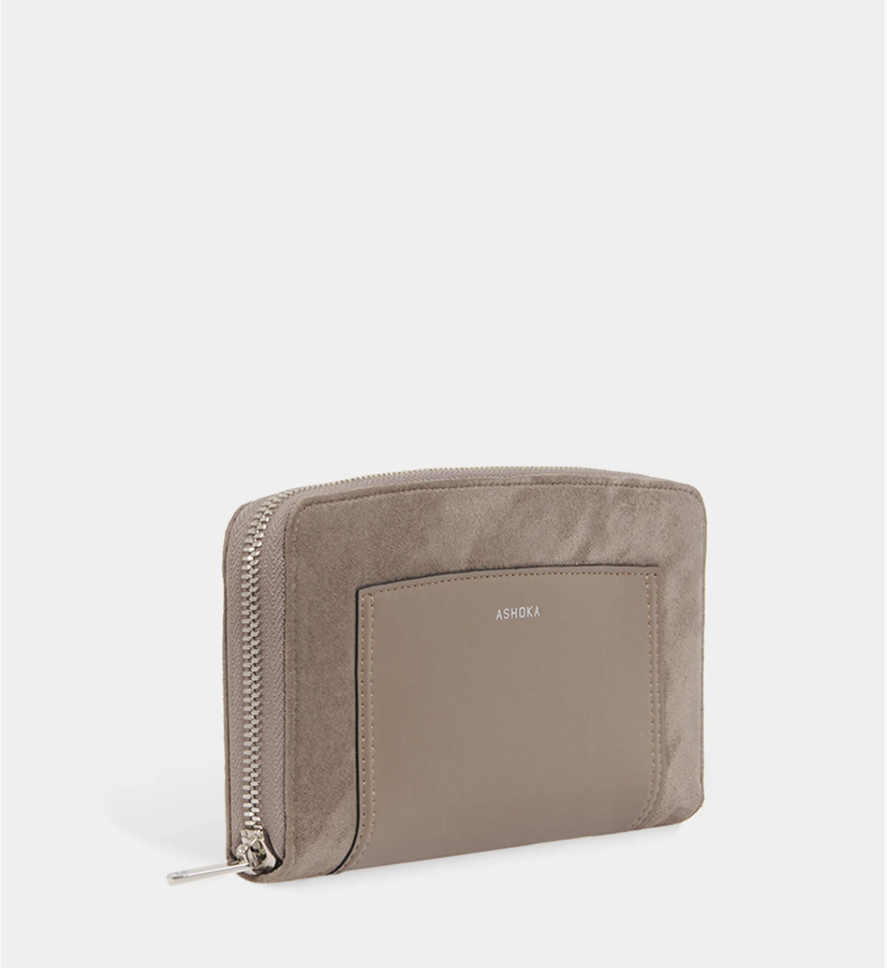 Portefeuille taupe vegan - COMPAGNON OXYMORE de Ashoka Paris 3