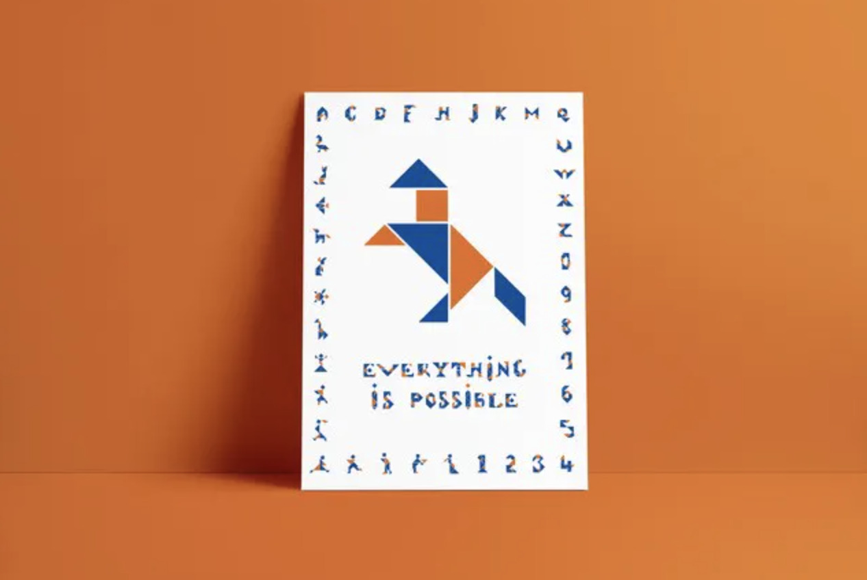 TANGRAM en bois coloré - Me & Mine 6