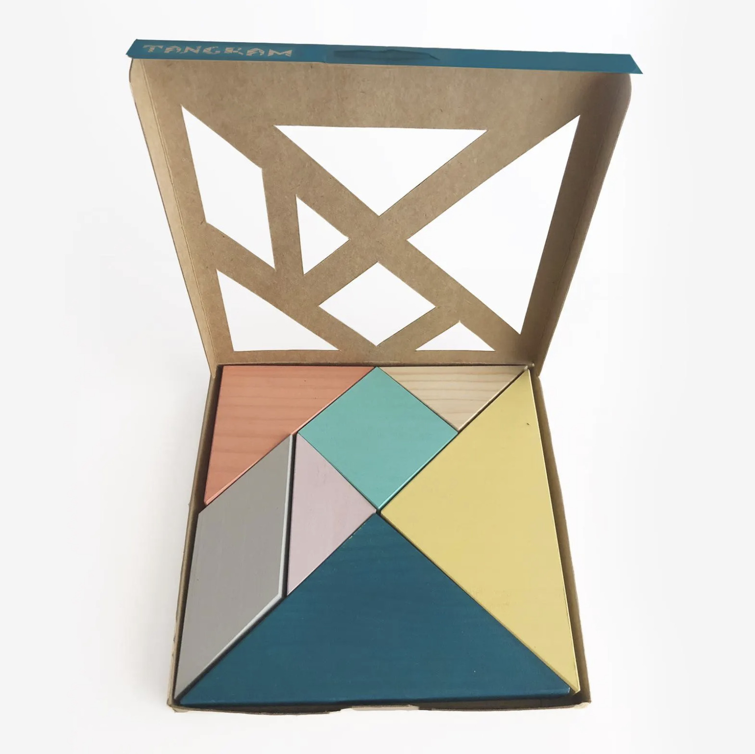 TANGRAM en bois coloré - Me & Mine 4