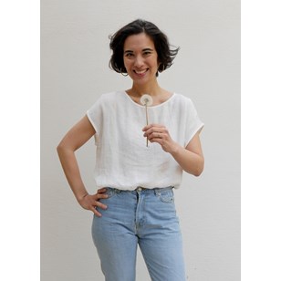 BLOUSE UMI EN LIN - Blanche