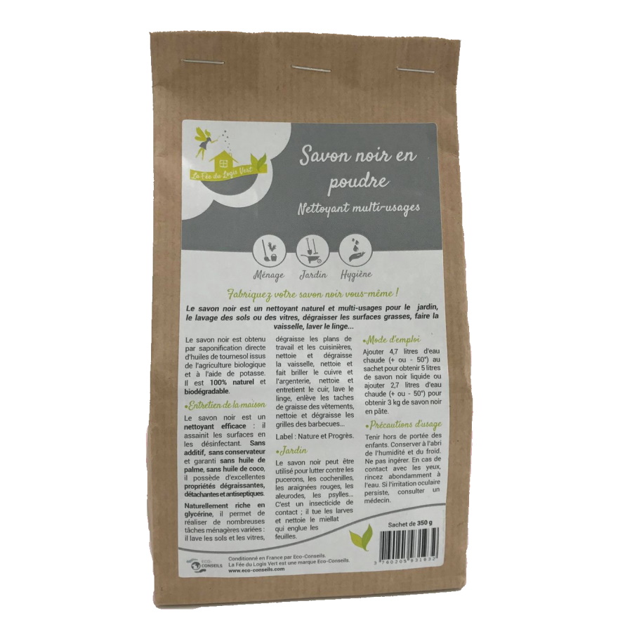 Savon noir en poudre - sachet 350gr 2