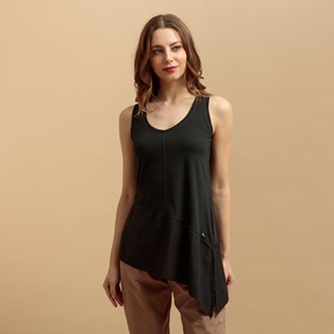 Top noir Ollsta - 100% coton biologique