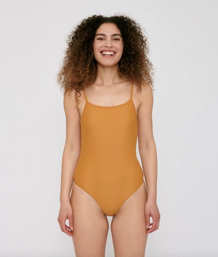 Maillot une pièce ocre - RE-SWIM de Organic Basics