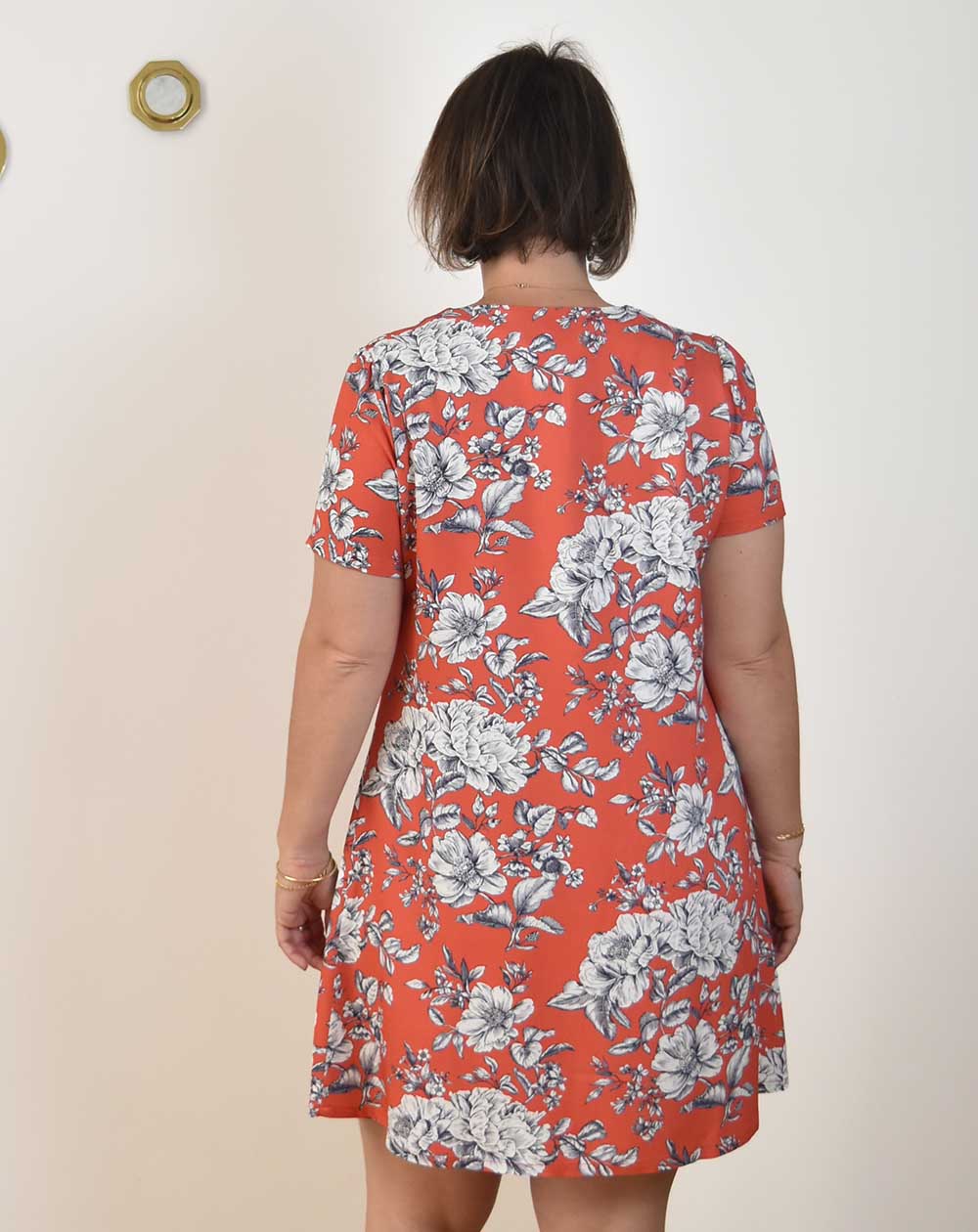 Zelda robe manches courtes fabriqué en France