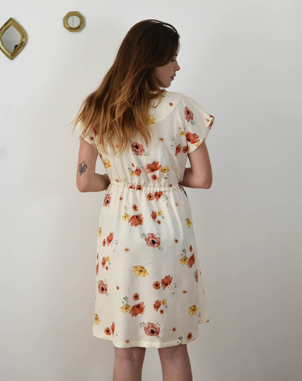 Robe Zomi dos en EcoVero Made in France