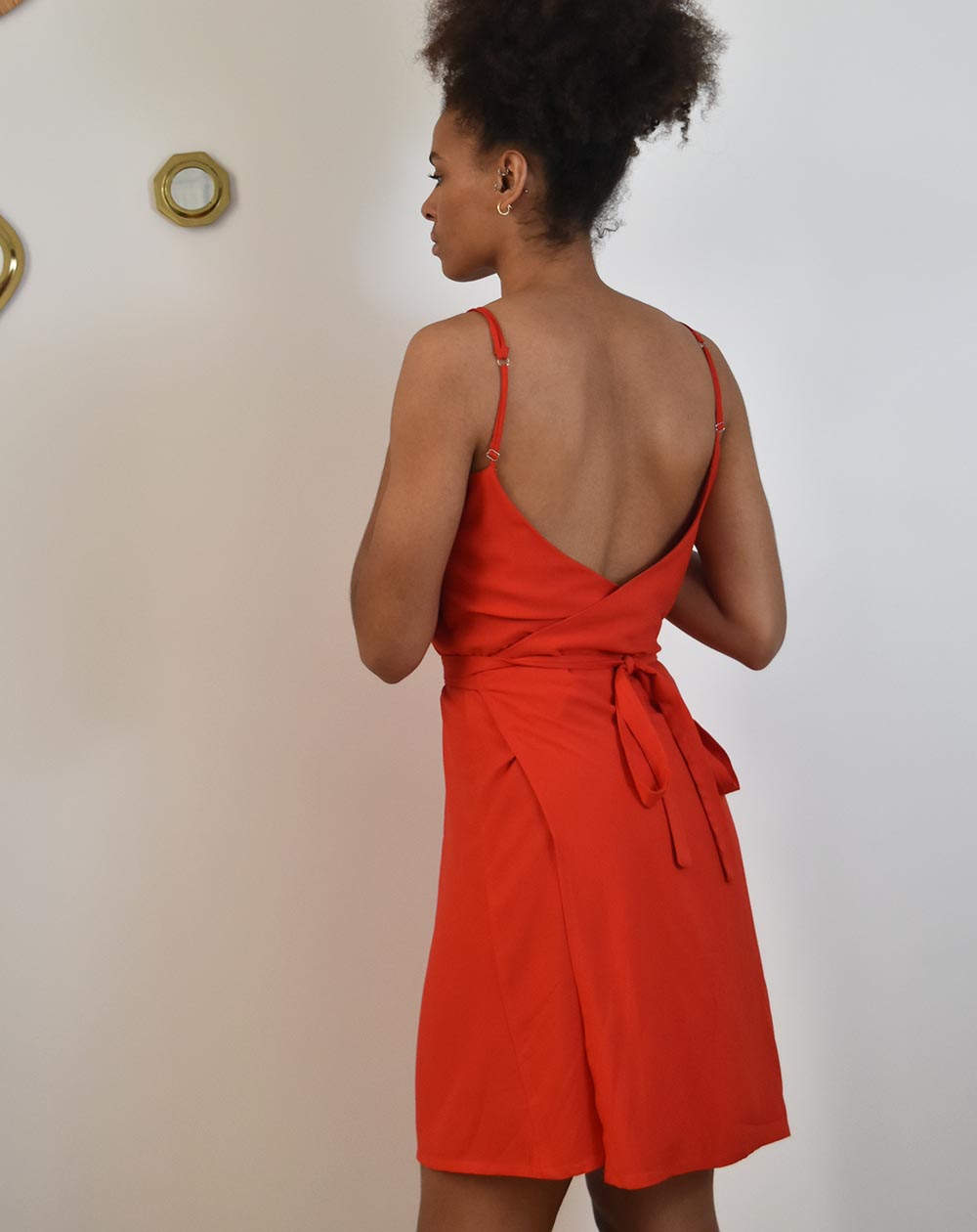 Zino dos nu en EcoVero uni  rouge Made in France  3