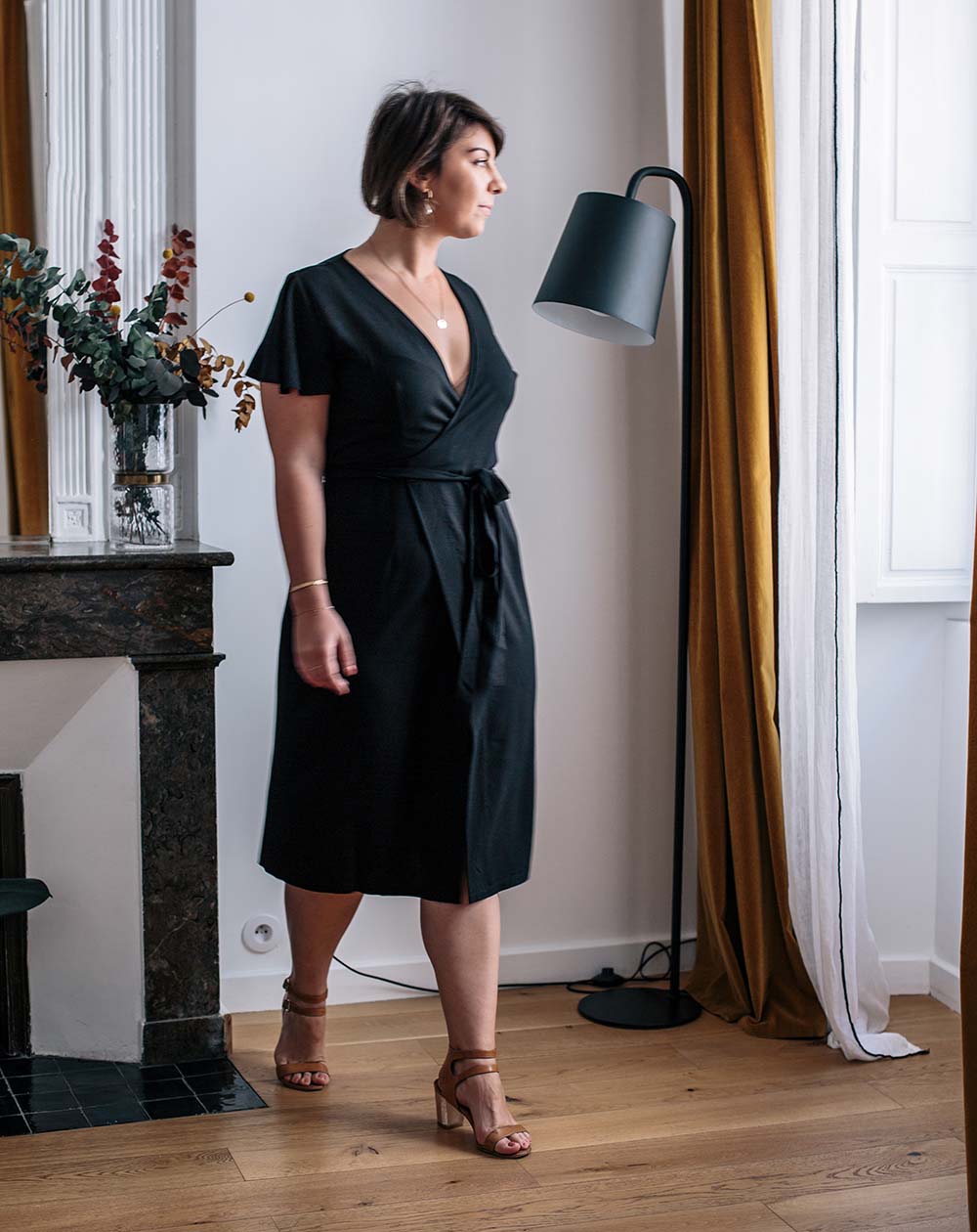 Robe Zoalie noir EcoVero écoresponsable