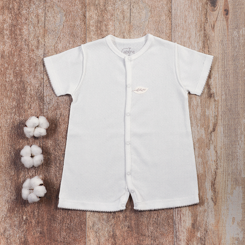 Packshot du combishort en maille ajourée en coton bio