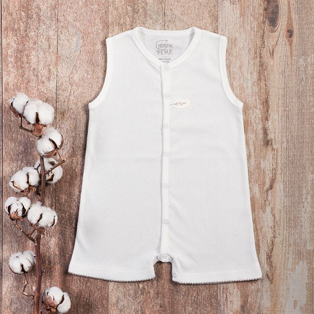 Packshot du combishort maille ajourée en coton bio