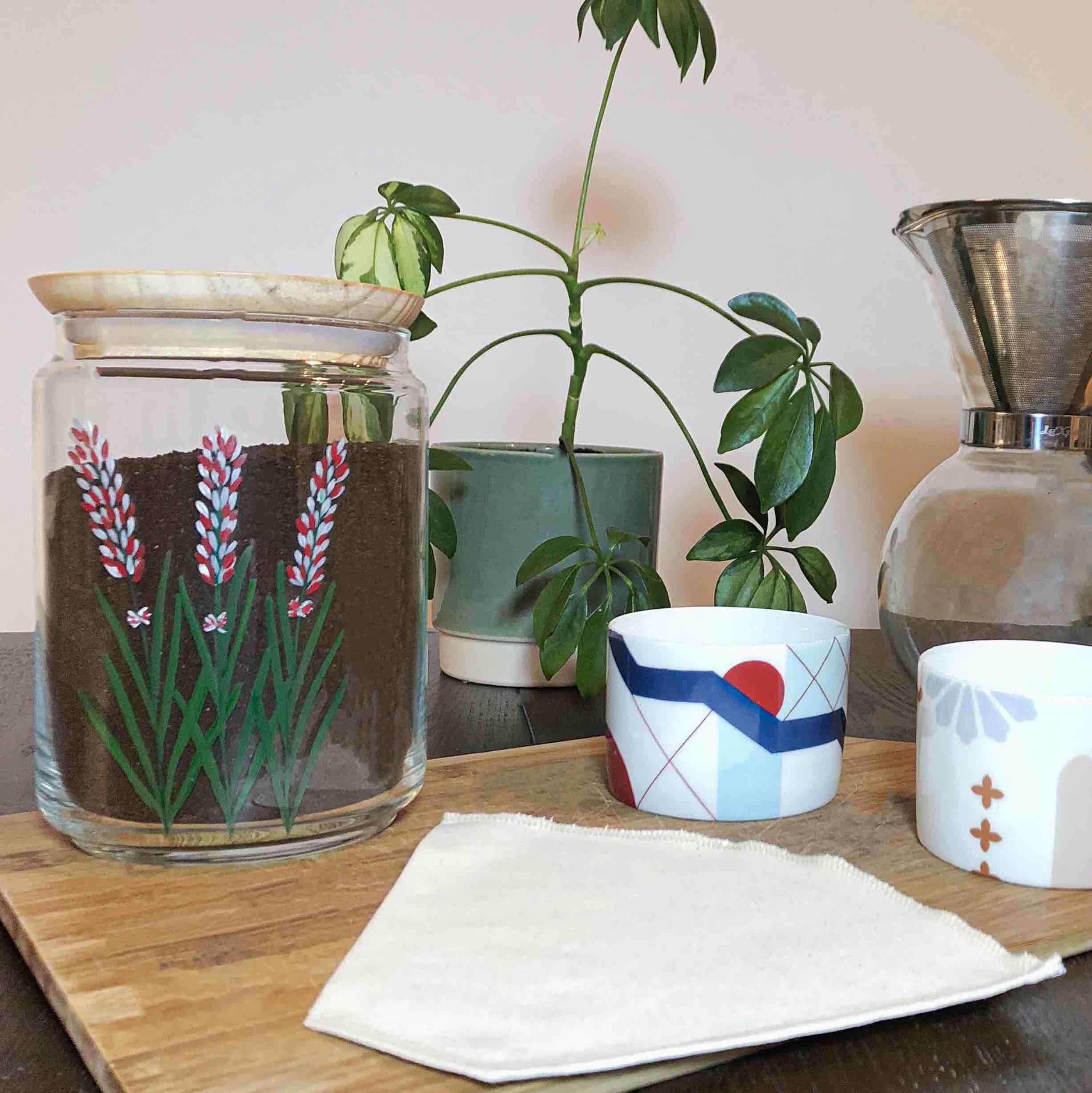 Filtre à café lavable en coton bio 3