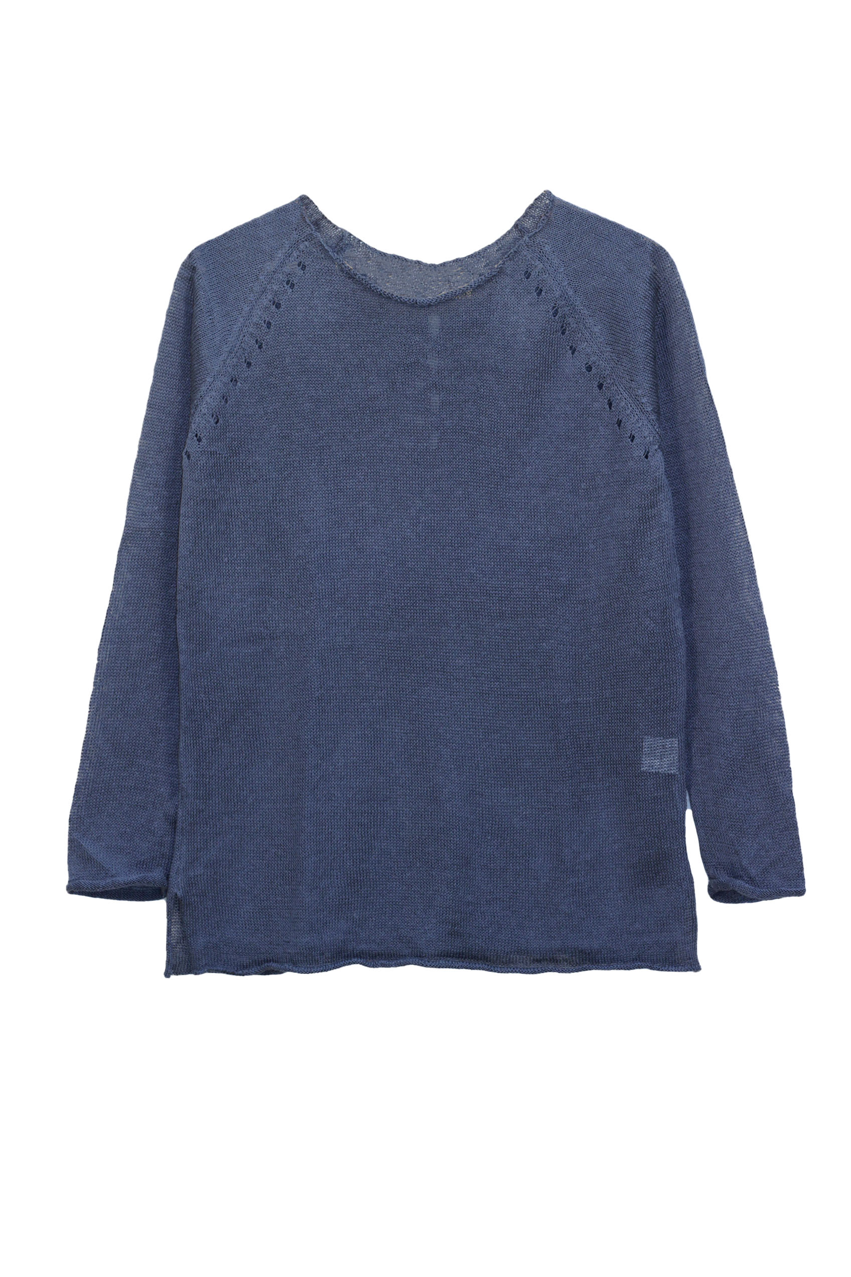 Pull Oseille col bateau 100% lin   - Vert Jungle 10