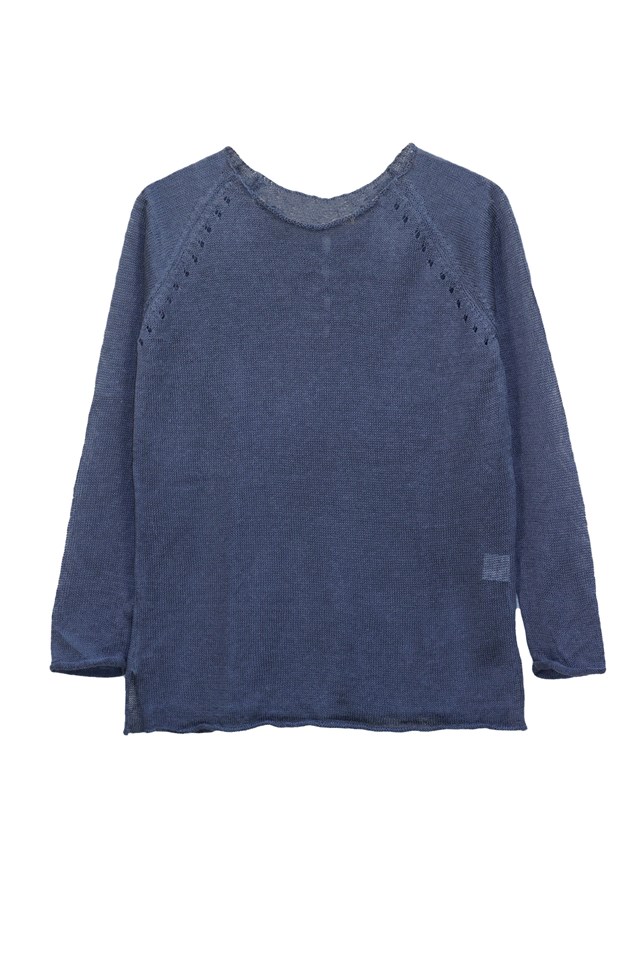 Pull Oseille col bateau 100% lin   - ficelle 10
