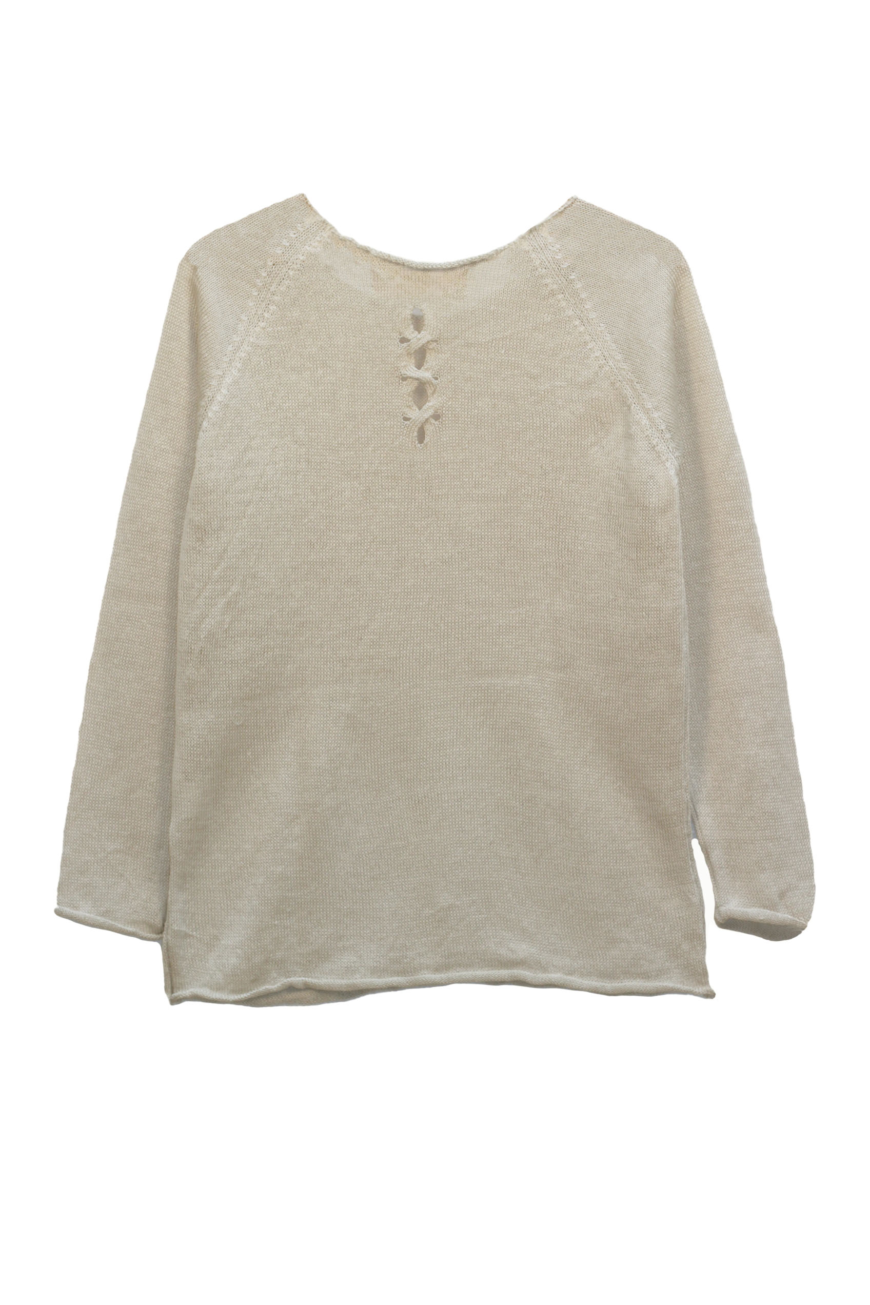 Pull Oseille col bateau 100% lin   - Vert Jungle 9