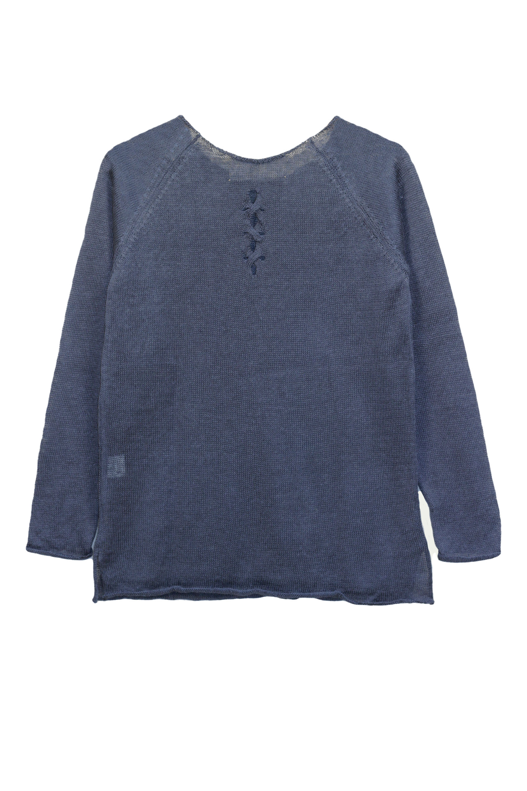 Pull Oseille col bateau 100% lin   - Vert Jungle 11