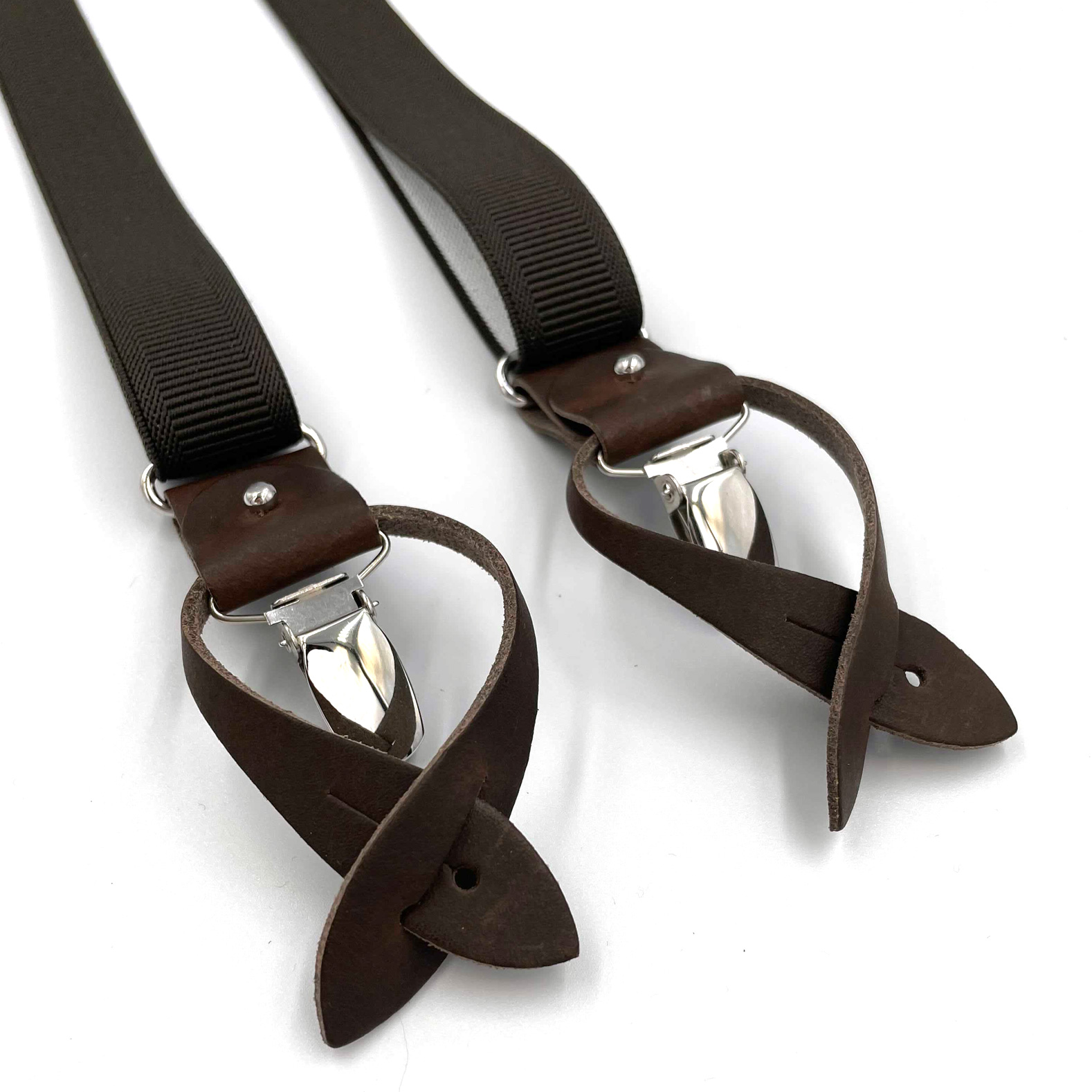 Bretelles fines marron chocolat 5