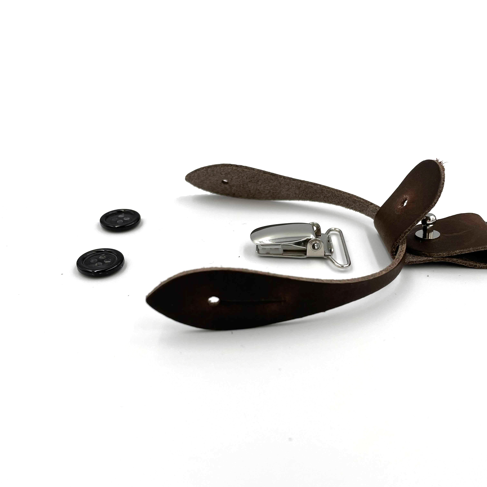 Bretelles fines marron chocolat 6