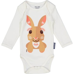 Set body manches longues et bavoir assorti - LAPIN 3 à 12 mois