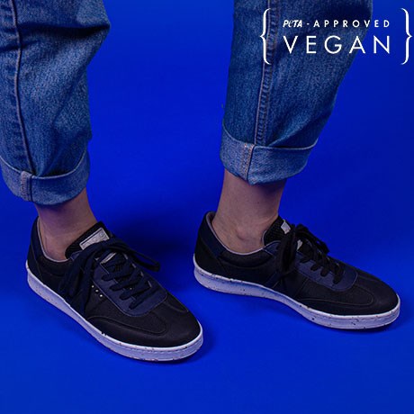 ME.LAND Baskets VIVACE Noir et Marine 100% recyclée et végane porter Femme