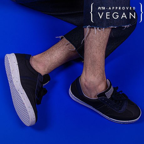 ME.LAND Baskets VIVACE Noir et Marine 100% recyclée et végane porter Homme