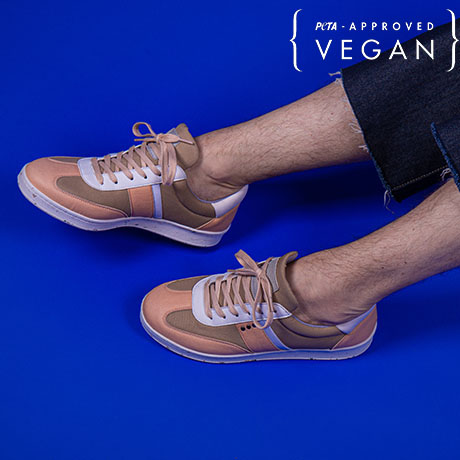 Baskets VIVACE Rose, Beige et Blanche 100% recyclée et Végane Porter Homme
