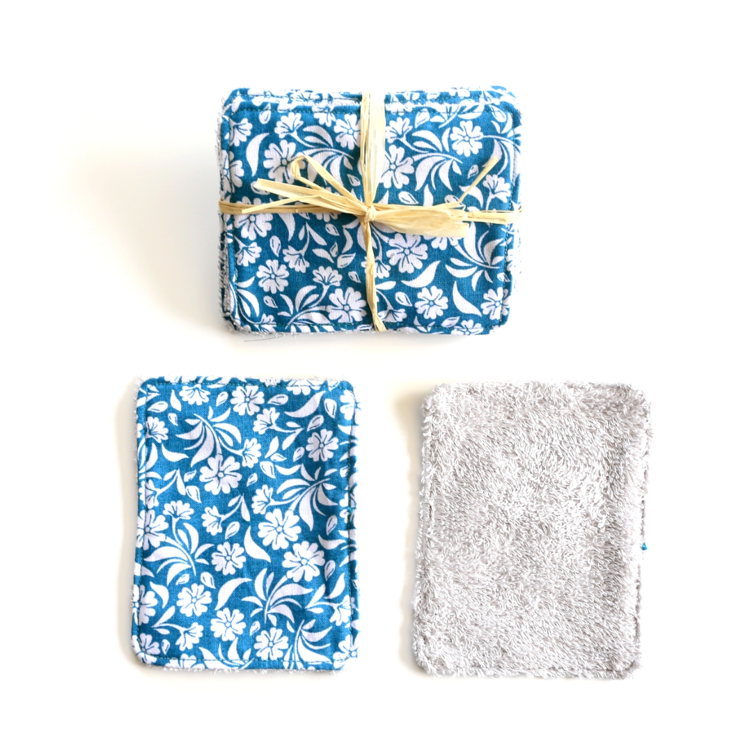 Lingettes nettoyantes réutilisables Zéro déchet tissus bio 5