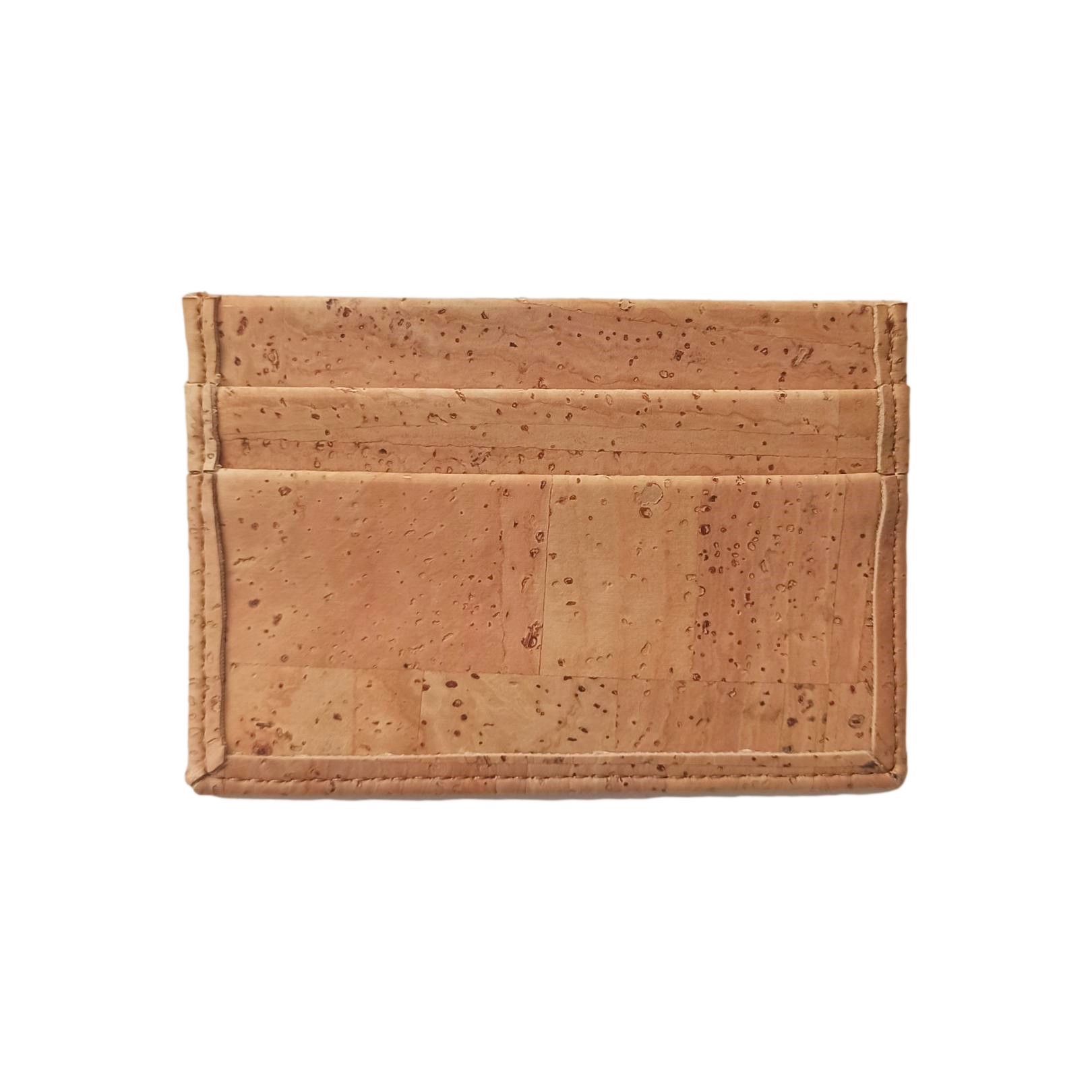 Porte-cartes en liège vert de bleu, vegan et éco-friendly 9