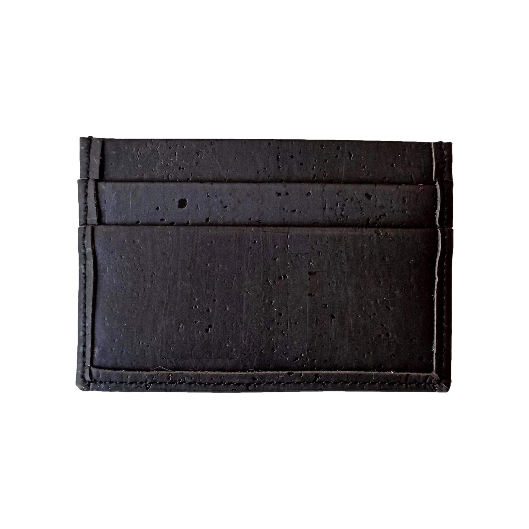 Porte-cartes en liège vert de bleu, vegan et éco-friendly 2