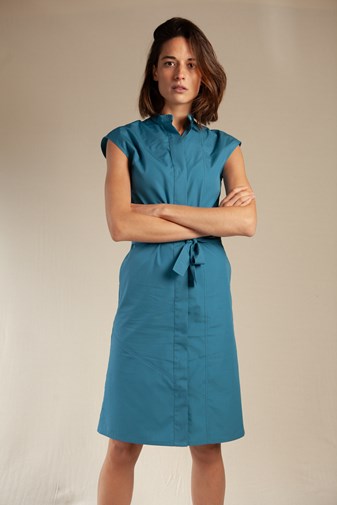 Robe Combattante turquoise