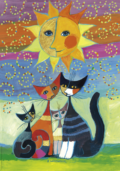Puzzle HEYE - Wachtmeister Chat Soleil - 1000 Pièces 3